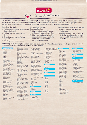 Staubsaugerbeutel PR40 & Filter  Profissimo