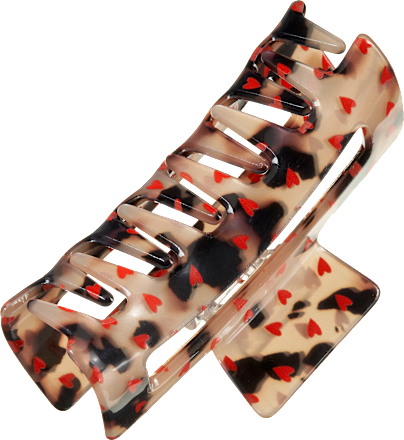 Haarklammer mit Herzchenprint ebelin