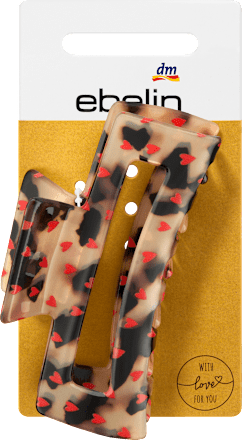 Haarklammer mit Herzchenprint ebelin