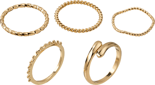 Ringe recycelt, Gold-Optik ebelin