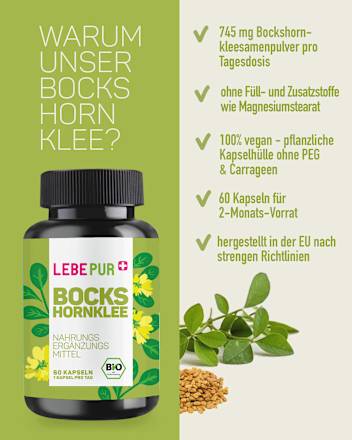 Bockshornklee Kapseln 60 St Lebepur
