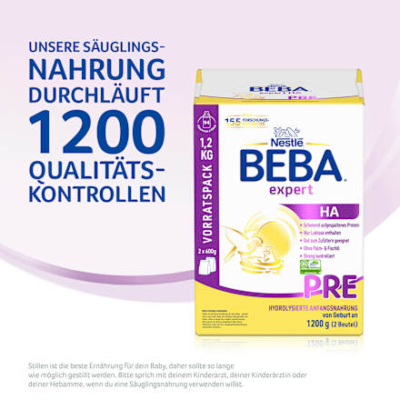Anfangsmilch Expert HA Pre von Geburt an Nestlé BEBA