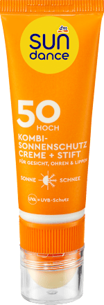 Krema za zaštitu od sunca i balzam za lice, uši i usne, SPF50 SUNDANCE