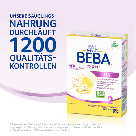 Folgemilch Expert HA 2 nach dem 6. Monat Nestlé BEBA