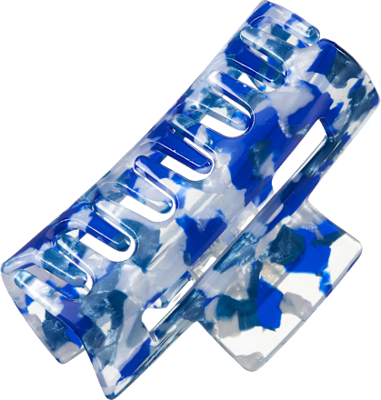 Haarklammer Acryl mit Cut-Out, blau ebelin