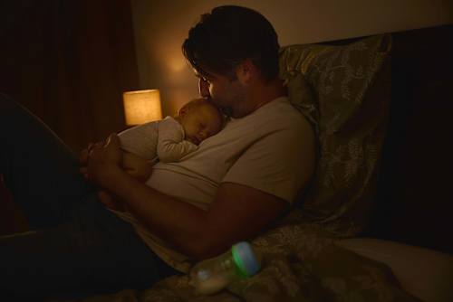 Babyflasche Natural nighttime, blau, 260 ml  PHILIPS AVENT