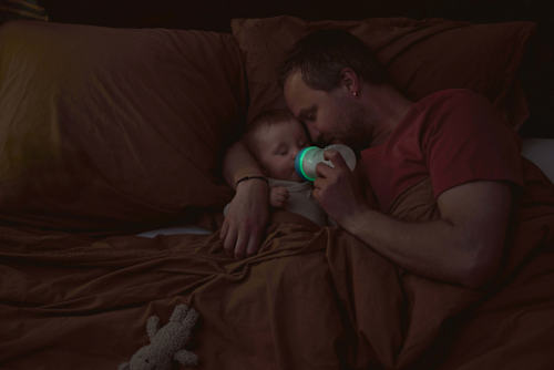 Babyflasche Natural nighttime, blau, 260 ml  PHILIPS AVENT