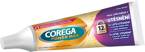 Fixačný krém na zubné náhrady Power Max upevenenie + utesnenie COREGA