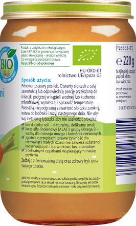 Kluseczki z pomidorami i cielęciną BIO HiPP