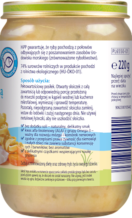 Makaron z rybą morską i brokułami  HiPP
