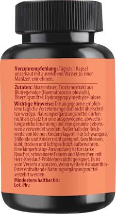 Astaxanthin Kapseln 30 St Lebepur