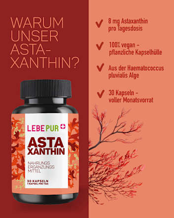 Astaxanthin Kapseln 30 St Lebepur