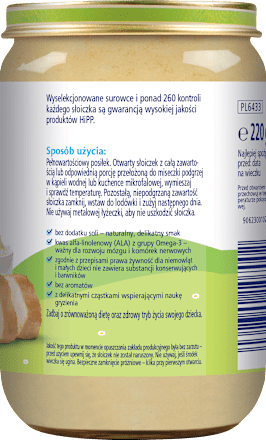 Risotto z brokułami i królikiem HiPP