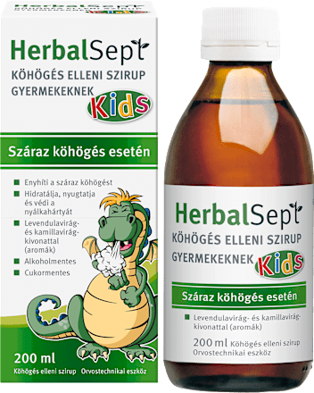 Herbal Sept köhögés elleni szirup gyermekeknek  DR.THEISS