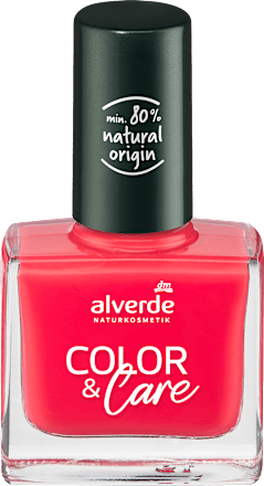 Lak na nechty Color & Care - 220 Sunny Coral alverde NATURKOSMETIK