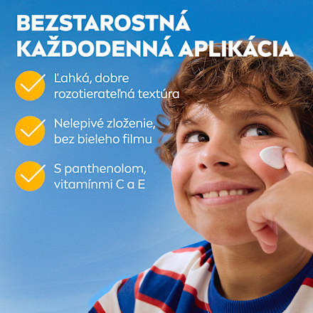Detské opaľovacie mlieko Kids Daily UV Protect Sensitive SPF 50+  NIVEA SUN