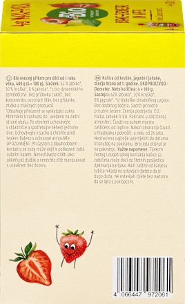 Quetschie Birne-Erdbeere-Apfel mit Hafer, ab 1 Jahr, (4x100g) dmBio