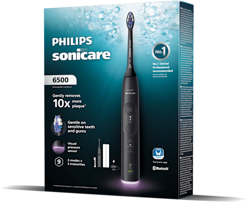 Elektromos fogkefe Sonicare 6500 fekete színben tokkal Philips Sonicare