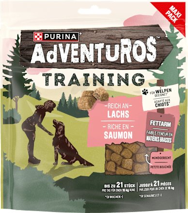 Hundeleckerli Reich an Lachs Purina Adventuros