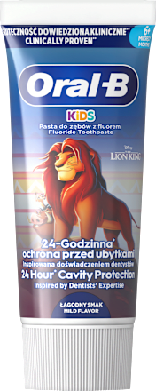 Detská zubná pasta Leví kráľ, 6+ mesiacov Oral-B