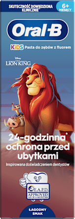 Detská zubná pasta Leví kráľ, 6+ mesiacov Oral-B
