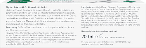 Allgäuer Latschenkiefer Kühlendes Aktiv Gel  Allgäuer LatschenKiefer