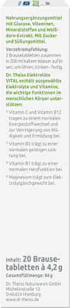 Dr. Theiss Elektrolüte Vital Brausetabletten mit Orangen Geschmack DR.THEISS