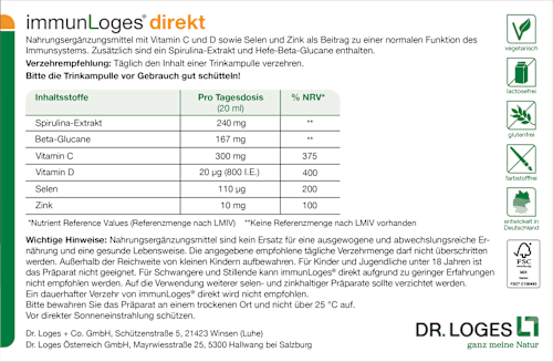 immunLoges direkt Trinkampulle immunLoges