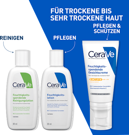 CeraVe Feuchtigkeitslotion Für trockene bis sehr trockene Haut CeraVe