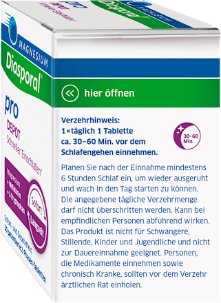 Magnesium-Diasporal Pro DEPOT Schneller Einschlafen 2-Phasen-Tabletten, 30 Stück Diasporal