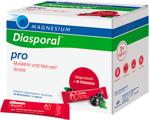 Magnesium-Diasporal Pro Muskeln und Nerven direkt Direktgranulat, 90 Sticks Diasporal