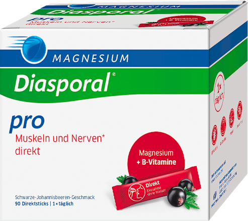 Magnesium-Diasporal Pro Muskeln und Nerven direkt Direktgranulat, 90 Sticks Diasporal