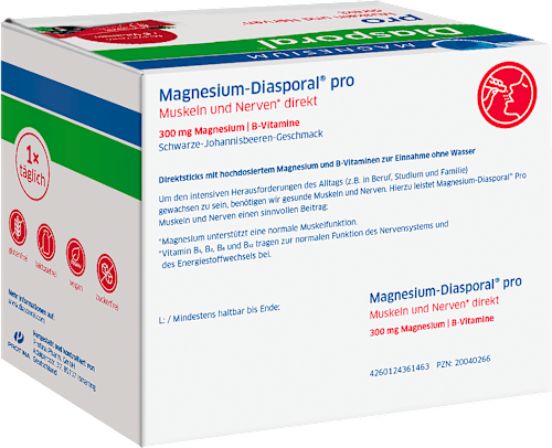 Magnesium-Diasporal Pro Muskeln und Nerven direkt Direktgranulat, 90 Sticks Diasporal