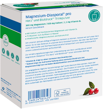 Magnesium-Diasporal Pro Herz und Blutdruck Trinkgranulat, 30 Sticks Diasporal