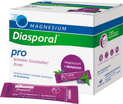 Magnesium-Diasporal Pro Schneller Einschlafen Direkt Direktgranulat, 30 Sticks Diasporal