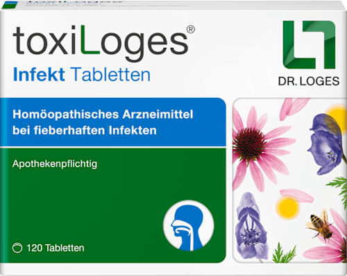 toxiLoges Infekt Homöopathisches Arzneimittel bei fieberhaften Infekten Tabletten toxiLoges
