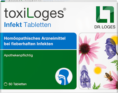 toxiLoges Infekt Homöopathisches Arzneimittel bei fieberhaften Infekten Tabletten toxiLoges