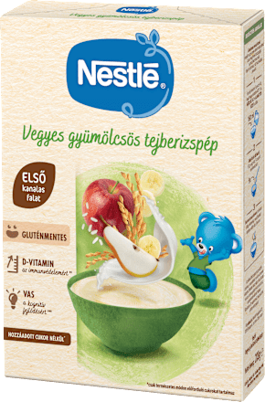 Vegyes gyümölcsös tejberizspép, 6 hónapos kortól Nestlé