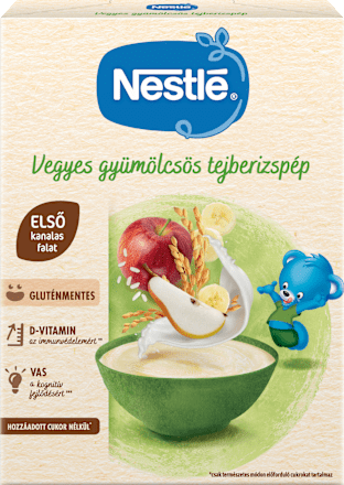 Vegyes gyümölcsös tejberizspép, 6 hónapos kortól Nestlé