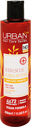 Șampon păr creț cu hibiscus și unt de shea pentru bucle definite URBAN Care