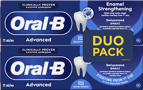 Fogkrém Advanced Enamel Strengthening duopack Oral-B