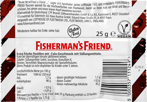 Pastillen, Cola, zuckerfrei Fisherman's Friend