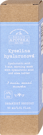Pleťová 3-minútová ranná maska Kyselina Hyaluronová  HAVLÍK APOTEKA