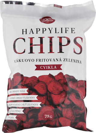 Zeleninové čipsy cvikla Happylife