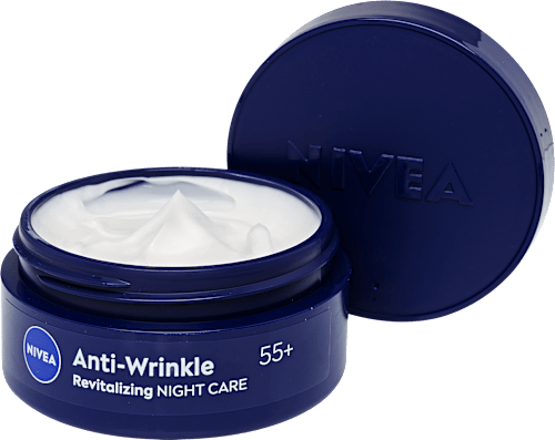 Arckrém szett Anti-Wrinkle, revitalizáló és ránctalanító 55+  NIVEA