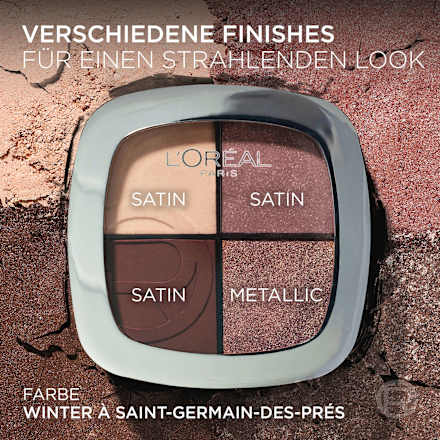 Lidschatten Palette Rendez-Vous Couleur Eye & Cheek Quad Winter À Saint-Germain-Des-Prés  L'ORÉAL PARiS