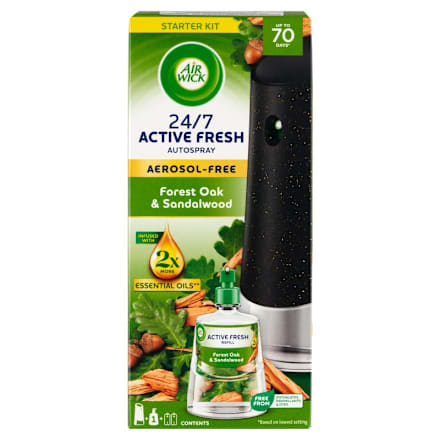 Active Fresh légfrissítő készülék és utántöltő Erdei tölgy és szantálfa AIR WICK
