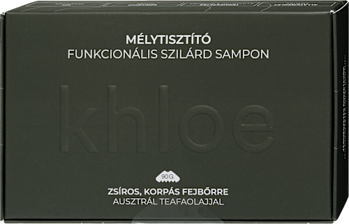 Mélytisztító szilárd sampon, zsíros, korpás fejbőrre Khloé