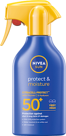 Spray protecție solară Protect & Moisture SPF50+ NIVEA SUN