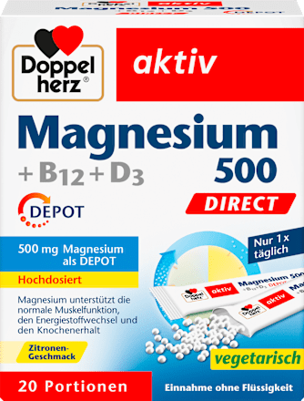 Aktiv Magnesium 500 direkt Sticks Doppelherz